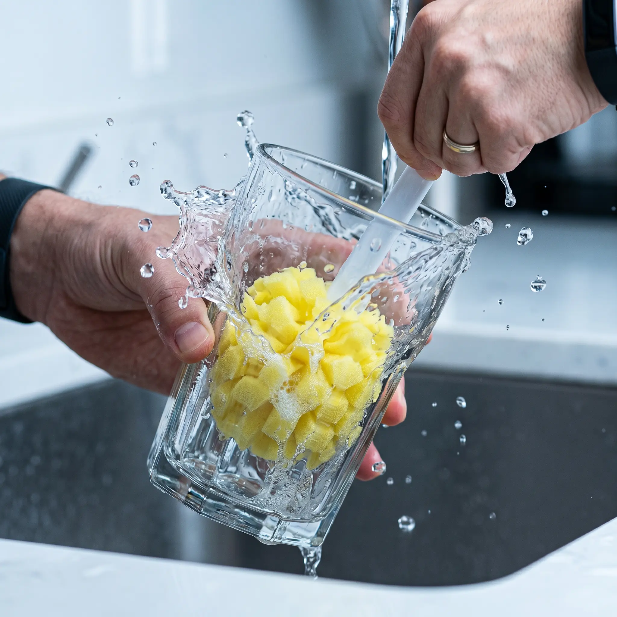 The Original Kitchen Sponge Puff Bottle Cleaner - Original Formula for Effective Cleaning