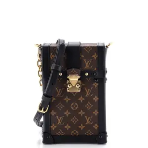 Pre-owned Louis Vuitton material Messenger Bags Vertical Trunk Pochette Monogram Canvas by Rebag