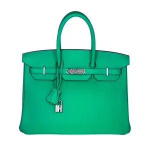 Pre-owned HERMÈS Epsom Shoulder Bags Birkin 35 Green