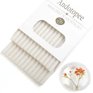 Translucent Wax Seal Sticks 26pcs Mini Size Glue Gun Sticks for Seal Stamp Premium Sealing for Envelope Letter Wedding Invitation Craft Adhesive Great Gift Ideas