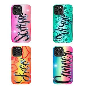 Zodiac Sign Phone Case Shockproof,Virgo Airbrush Themed Phone Case Premium Matte Texture, Protection, Shockproof, Anti-Drop, Anti-Fingerprint For IPhone