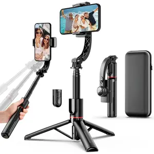 Smartphone Gimbal Stabilizer with Remote,  Extendable Selfie Stick Tripod, 360? Automatic Rotation, Auto  for Live Video Recording, Vlogging, YouTube Compatible with  and Android