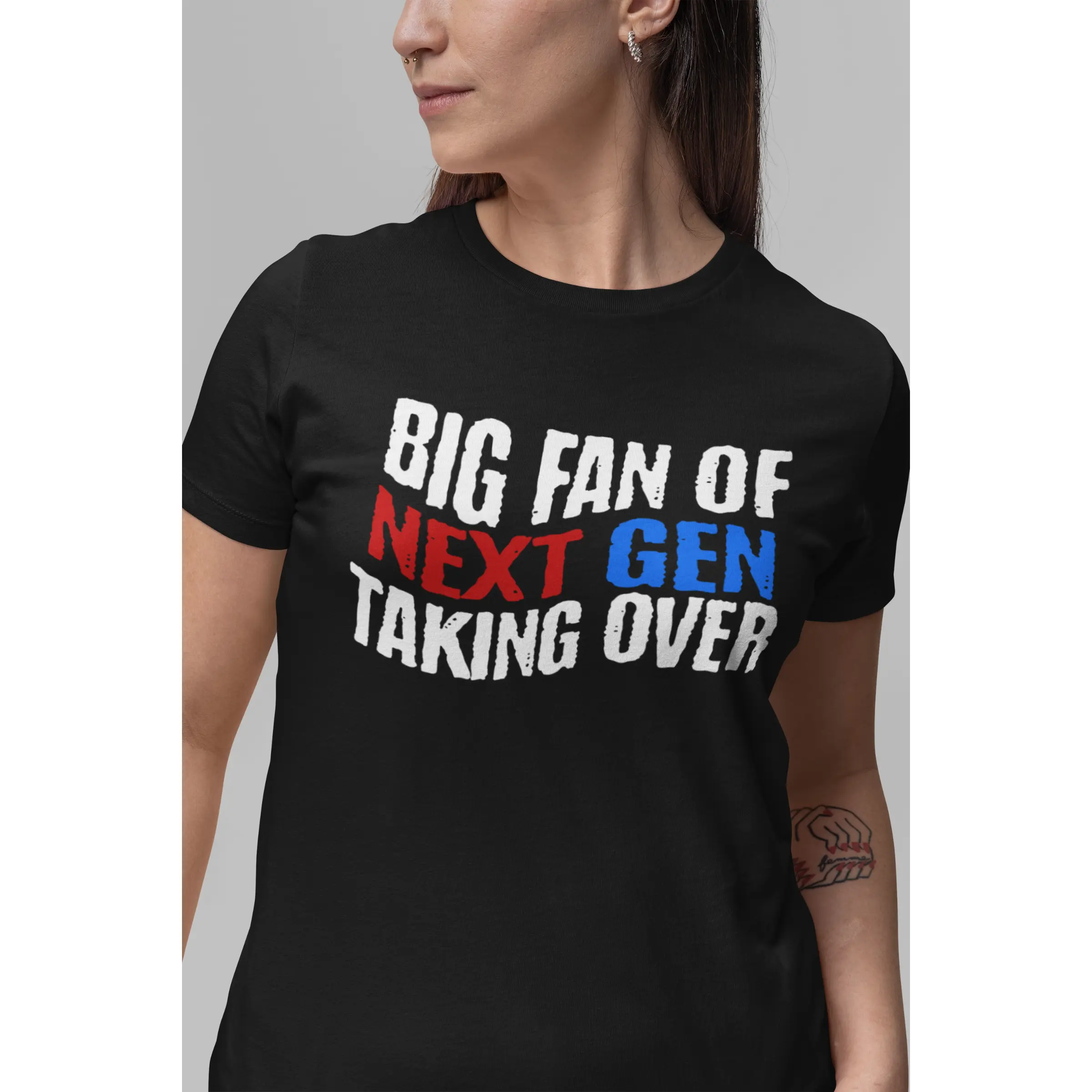 Men's Short-Sleeve Graphic  T-Shirt - Next Generation Themed, Unapologetic Taking Over Design