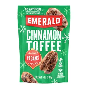 Nuts Cinnamon Toffee Pecans (1-Pack) | 5oz Resealable Bag | Kosher Dairy Certified, Non-GMO, Contains No Artificial Preservatives, Flavors or Synthetic Colors