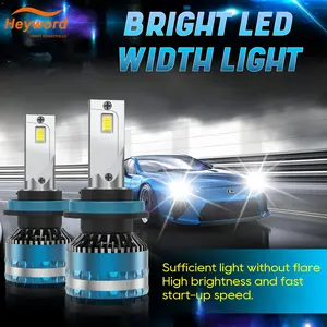 Heyword 2pcs LED Headlight Bulbs, H11 H7 H4 Compatible, Super Bright Light, Easy Install, High & Low Beam, Fits Most Cars