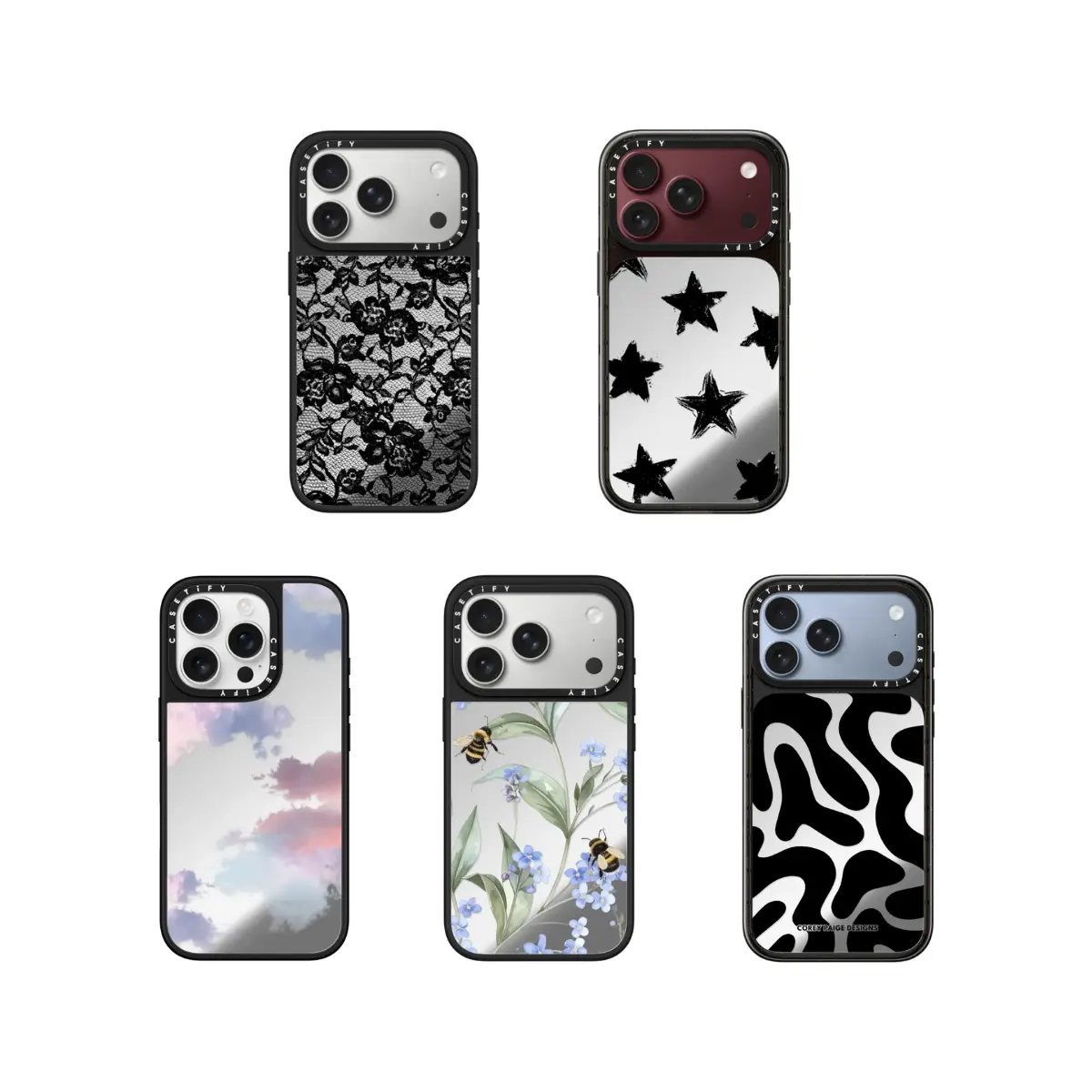 CASETiFY Top 20 Mirror Case for iPhone 18/17/16/15, MagSafe Compatible, 4X Military Grade with up to 8.2 ft Drop Protection