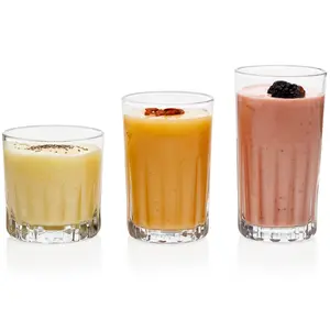 Libbey Brockton Tumbler, Juice and Glasses Drinking Set, Clear, Classic Cut Glass Cups Set of 24, Elegant Dishwasher Safe Barware Glasses for Everyday Use