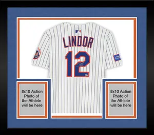 Framed Francisco Lindor New York Mets Autographed White Nike Elite Jersey - Fanatics Authentic Certified