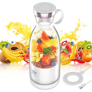Easy-Clean Mini Juicer: Cordless 2-in-1 Smoothie & Ice Crusher with Smart Clear Display