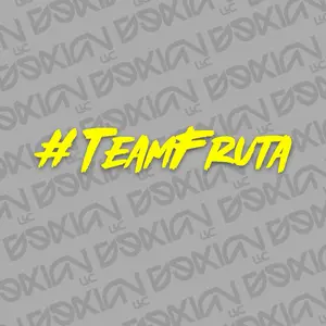 #TeamFruta - Vinyl Car Sticker (Waterproof)