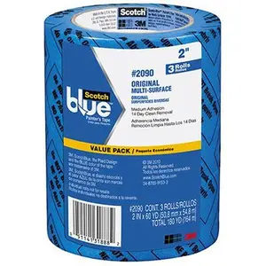 3M 2090-48EVP 1.88 in. x 60 yd. ScotchBlue Original Multi-Surface Painters Tape - 3 Pack