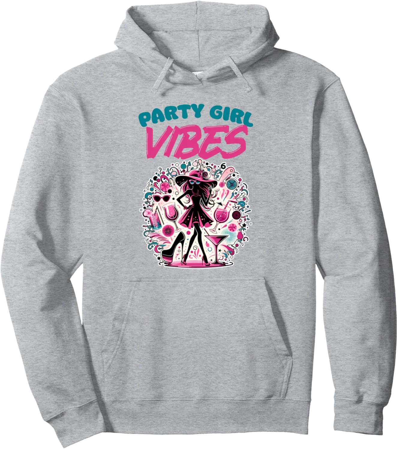 Party Girl Vibes Bachelorette Party Girls Night Out Matching Pullover Hoodie - Rubencordov Shop 41B0F3W22J73