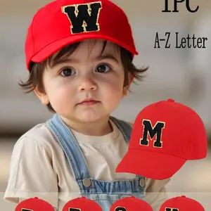 1pc Infant Toddlers Baby Hat A-Z 26 Letters Children Soft Baseball Cap, Stylish And Versatile, Suitable For Boys And Girls Daily Wear In Spring And Summer,Suitable For 1-3 Year Old Baby