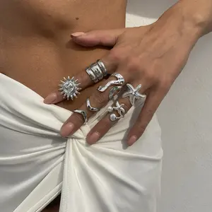 Ivory Gold Ring Stack