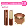 Too Faced Chocolate Bronzing Bundle | Bronzing Stick & Chocolate Soleil Powder | Cream + Powder Formulas | Chocolate Scented