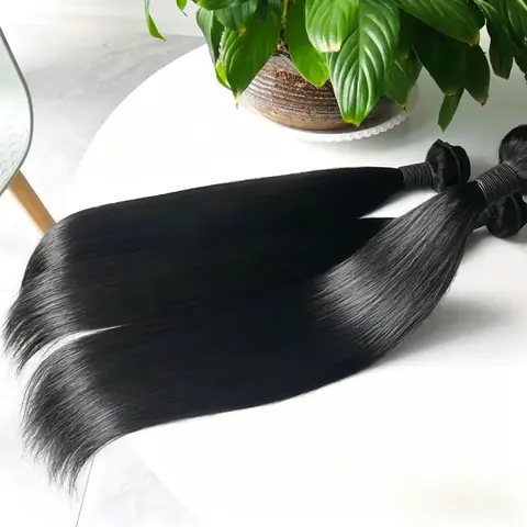 12A Brazilian Straight Virgin Hair Bundles 1/3PCS Brazilian Raw Remy Body Wave 100% Unprocessed Extension Weft Natural Black For Women