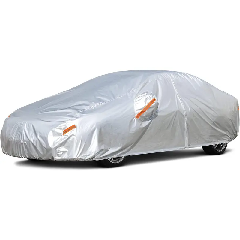 Car Covers for Automobiles Waterproof All Weather Sun Uv Rain Protection with Zipper Mirror Pocket Fit Toyota Camry, Honda Accord/Civic, Nissan Altima, Kia K5 etc.(186 to 193 Inch) 3XL