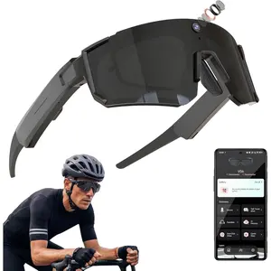AI  Glasses with Camera and EIS Stabilization,  8MP  Camera 1200P Video Recording, AI Voice Assistant Photo Recognition, Real-Time Translation, Polarized Lenses Sunglasses