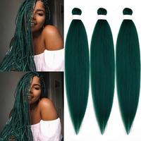 Dark Green Braiding Hair 3 Packs
