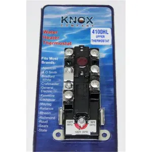 Knox T-4100HL-PB Water Heater Thermostat Upper with High Limit Knox T-4100HL-PB Water Heater Thermostat Upper with High Limit