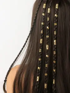 2024 Summer Hollow Out Design Mixed Style Hair Ring (40pcs), Fashionable Dreadlock Hair Accessories for Women & Girls, Trendy All-match & Exquisite Hair Accessories for Daily Wear