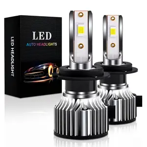 2-Pack 9005/HB3 9006/HB4 H1 H4 H7 H11 LED Bulbs Canbus Car Headlights 25000LM 3570 Chips 360-Degree Beam Angle, Turbo Light Design, No Battery, High Beam/Low Beam/Fog Light，Off-Road Use Only