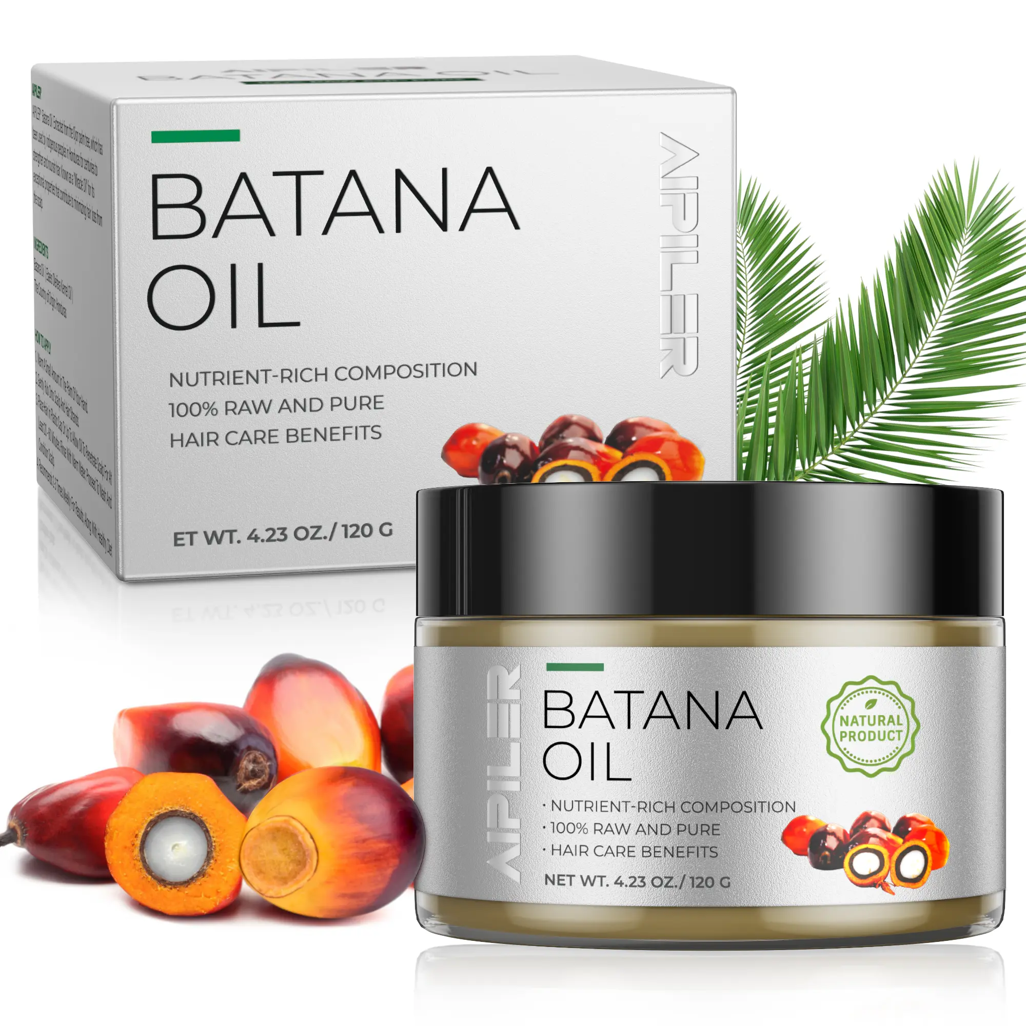 Batana Oil For Hair Growth, Prevents Loss, Eliminates Split Ends, Repairs and Nourishes Hair and Scalp-for Shine 100% Pure Batana Oil from Honduras