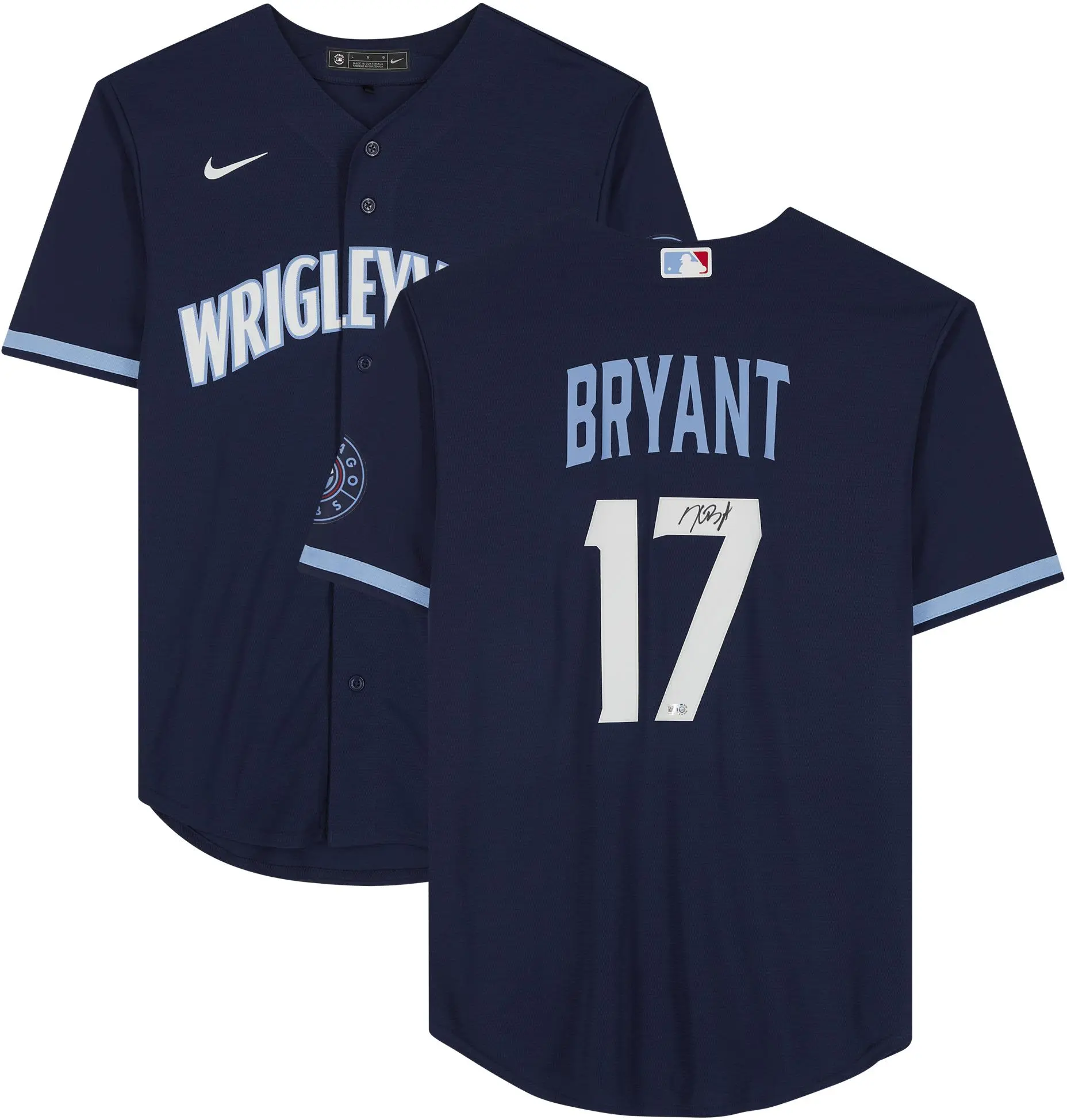 Kris Bryant Chicago Cubs Autographed Nike City Edition Replica Jersey - Fanatics Authentic Certified