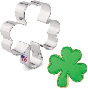 Shamrock Cookie Cutter 4"