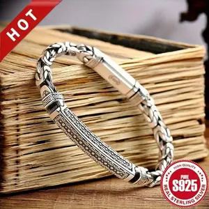 Men's Detachable Open and Close Style Bracelet Ideal Birthday Gift for Boyfriend or Father