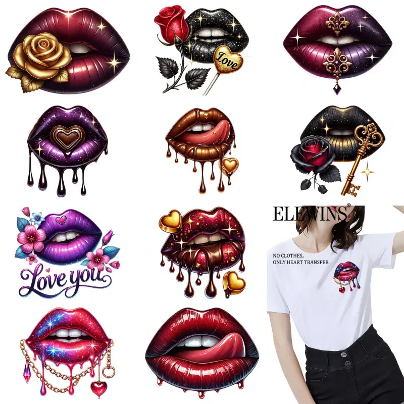 12 Pcs Sexy Lip Heat Transfer Vinyl Patches Iron on Stickers for DIY T Shirt Jeans Backpack Clothing Hats Decorative Applique - TikTok Shop 12 Pcs Sexy Lip Heat Transfer Vinyl Patches Iron on Stickers for DIY T Shirt Jeans Backpack Clothing Hats Decorative Applique - TikTok Shop