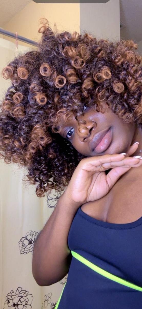 Item: brown mixed golden