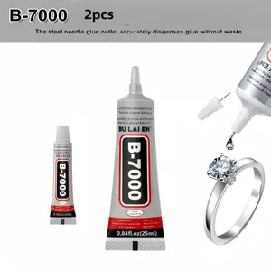 2pcs/b7000 Craft Gypsum, Transparent Super Jewelry Glue, Specialized Embedding Glue, Suitable for Various Materials, Handmade, Gem Setting, Item Repair