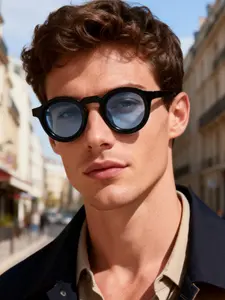 New Trendy Fashion Glasses, Unisex Irregular Square Frame, Casual Classic Style, Suitable for Outdoor Activities, Driving, Fishing, Hiking