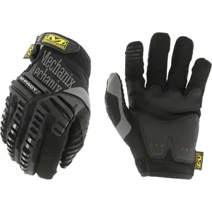 M-Pact Impact Resistant Work Gloves - Durable Safety Gloves for Men - Touchscreen Capable - Machine Washable - Breathable - X-Large - Black