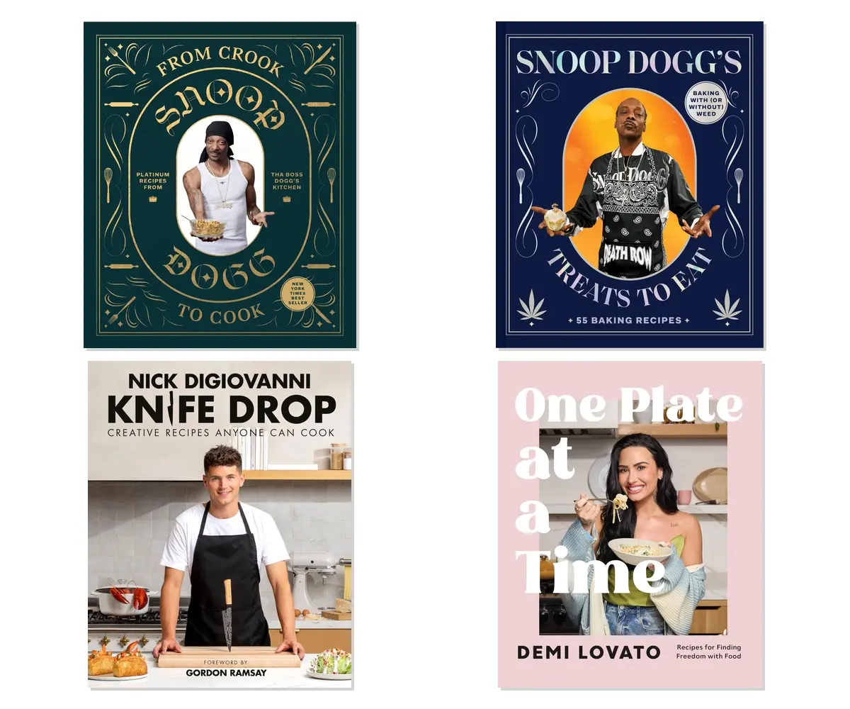 Celebrity Chef Cookbook Collection 4-Book Bundle - Hardcover