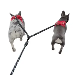 iYoshop Dual Dog Leash with 360 Swivel for No Tangle Walking