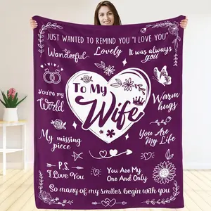 Valentine Spotify Theme Blanket - Romantic Valentine's Day Gift Ideal for Him, Her, Couple, Friends - Custom Photo, Song Name, Couple Name (Valentine Spotify Theme)