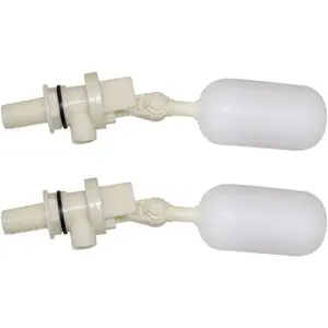 1/2 Inch Float Ball Valve 2 Pack for Automatic Livestock Waterer Bowl, Horse Goat Dog Water Trough, Pool, Aquariums