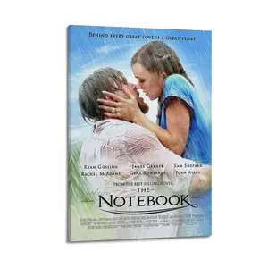 The Notebook Poster for Bedroom Aesthetic Canvas Wall Art Living Room Posters Painting Picture Print Modern Family Decor Artist Bathroom Poster