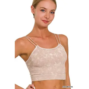 Pink Mineral Washed Bralette