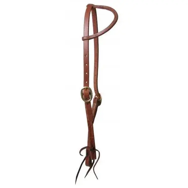 Double buckle sliding one ear headstall Double buckle sliding one ear headstall
