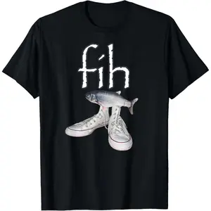 Fih Shoes Fish Funny Misspelled Fish Meme Fih Calling Humor T-Shirt