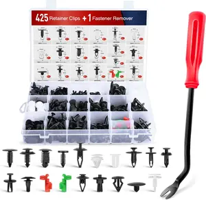 Nilight 425 Pcs Car Retainer Clips Fastener Remover Tailgate Handle Rod Clip - 19 Most Popular Sizes Auto Push Pin Rivets Set - Compatible with GM Ford Toyota Honda Chrysler Vehicle Replacement Automotive Accessories dealsforyoudays