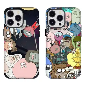 Nostalgic Regular Sh0w Full Character Phone Case Compatible for iPhone 17 16 15 14 13 12 11 and for Samsung S21-S25 Ideal Gift for 90s Kids & Animation Fans