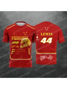 2026 Lewis 44 Hamilton Racing T-Shirt 3D Print Motorsport Graphic Fan Tee Unisex Summer Casual Short Sleeve