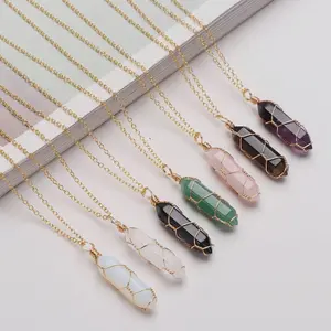 Crystal Wire Wrapped Necklaces- Random