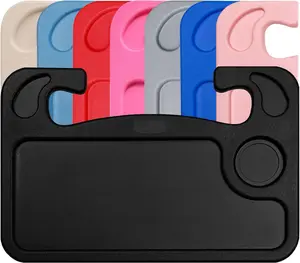 Steering Wheel Desk Tray for Eating, Laptops - Hooks onto Most Vehicle Steering Wheels, Road Trip Accessory, Car Table lebogner