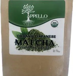 Appello Organics Organic Japanese Matcha Culinary Grade 4oz USDA Certified 113g
