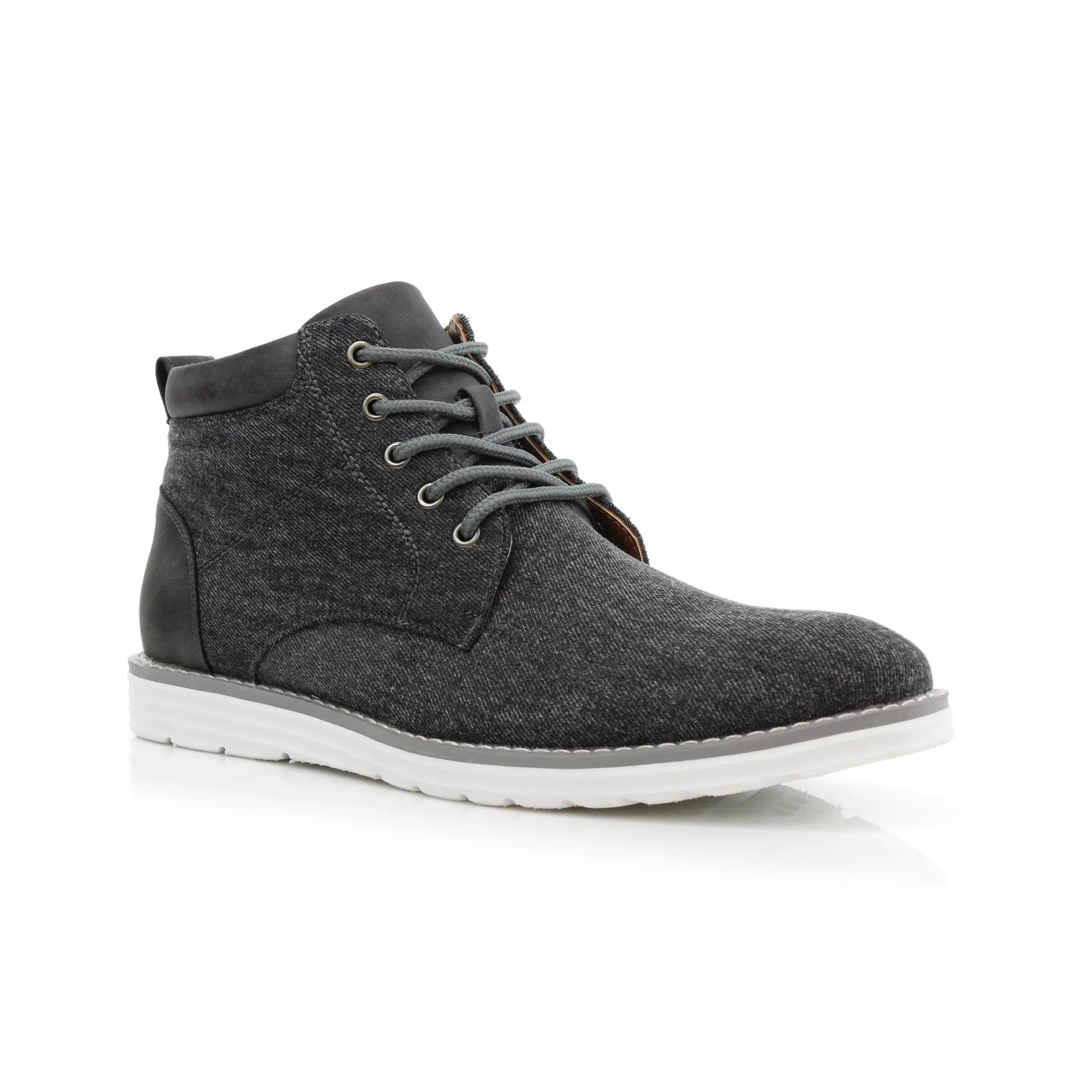 Polar Fox Dustin denim sneaker boots, in Grey, Men's Size 6.5 - 13
